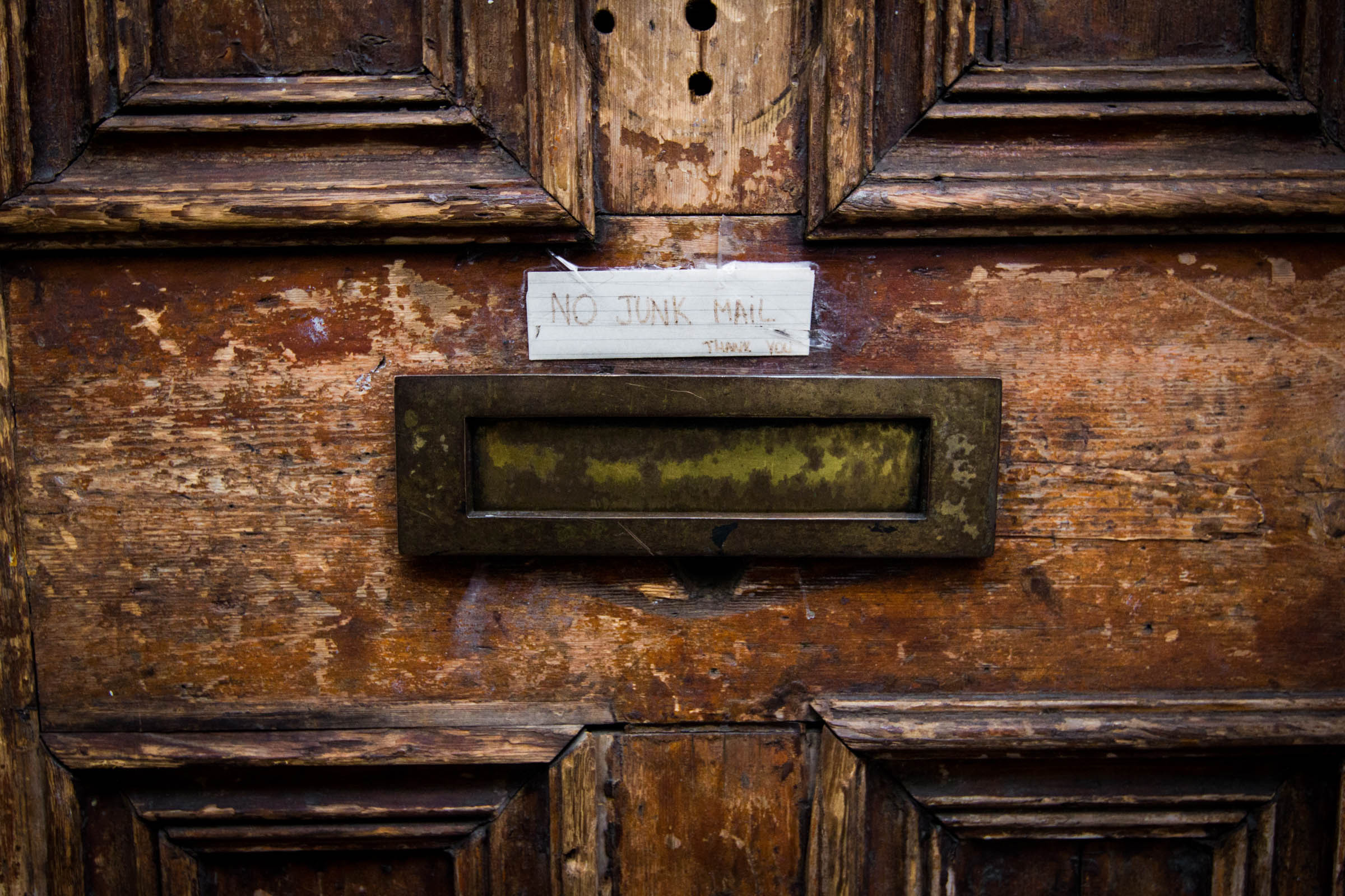 No Junk Mail Please